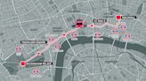 Map shows route of England's trophy parade if they win Euro 2024