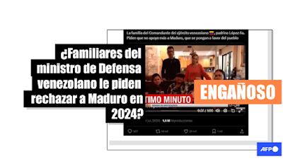 El video en el que familiares de Vladimir Padrino le piden oponerse a Nicolás Maduro data de 2019