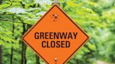 Part of greenway trail closed indefinitely