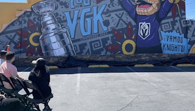 PHOTOS: Vegas Golden Knights unveil ‘LosVGK’ mural in the Arts District