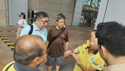 一批外判工人稱被拖欠薪金 到北角政府合署要求路政署跟進 - RTHK