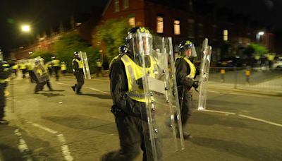 What sparked the recent violent protests in the United Kingdom?