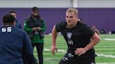 'This is a special place': Former Crusaders Jalen Coker, C.J. Hanson relish testing at Holy Cross Pro Day