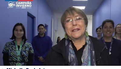 Bachelet participa en campaña de vacunación del Minsal y llama a “estar preparados para el invierno” - La Tercera