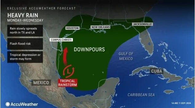 National Hurricane Center watching 3 systems; Gulf Coast likely has heavy rains ahead