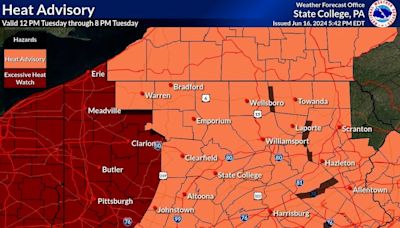 Low temperatures also will be high during this week's heat wave in Hagerstown region