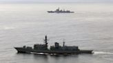 Navy escorts two Chinese ships travelling through Channel to Russian navy day