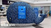 Redditch eco whale swallows shoppers' used plastics