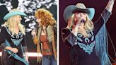 Miranda Lambert Goes Bold and Blue in Denim Jumpsuit With Turquoise, Rhinestones and Fringe for Stagecoach 2024, Performs With Reba McEntire