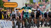 Biniam Girmay celebrates second victory on stage eight of Tour de France