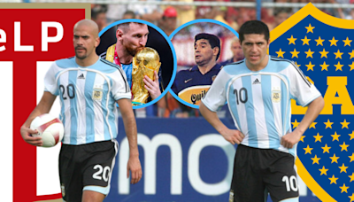 Riquelme Vs. Verón y el grupo de privilegio que integran con Maradona y Messi