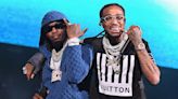 Quavo and Offset Pictured Together for First Time in Months as They Reunite for Takeoff Tribute Gathering