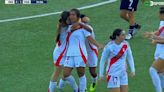 Gol de Ester Díaz para remontada en Perú vs Paraguay por Sudamericano Femenino Sub 20