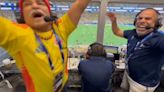 Narrador peruano celebró con ‘Pibe’ Valderrama y ‘Chicho’ Serna la clasificación de Colombia a la final de la Copa América 2024