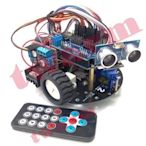 《德源科技》r)Arduino Robot 自走車專題 UNO R3 行動機器人(附程式/教學)五合一功能