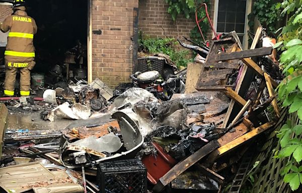 ‘Flash and boom’: Neighbor describes lightning strike that may have set Franklin home on fire