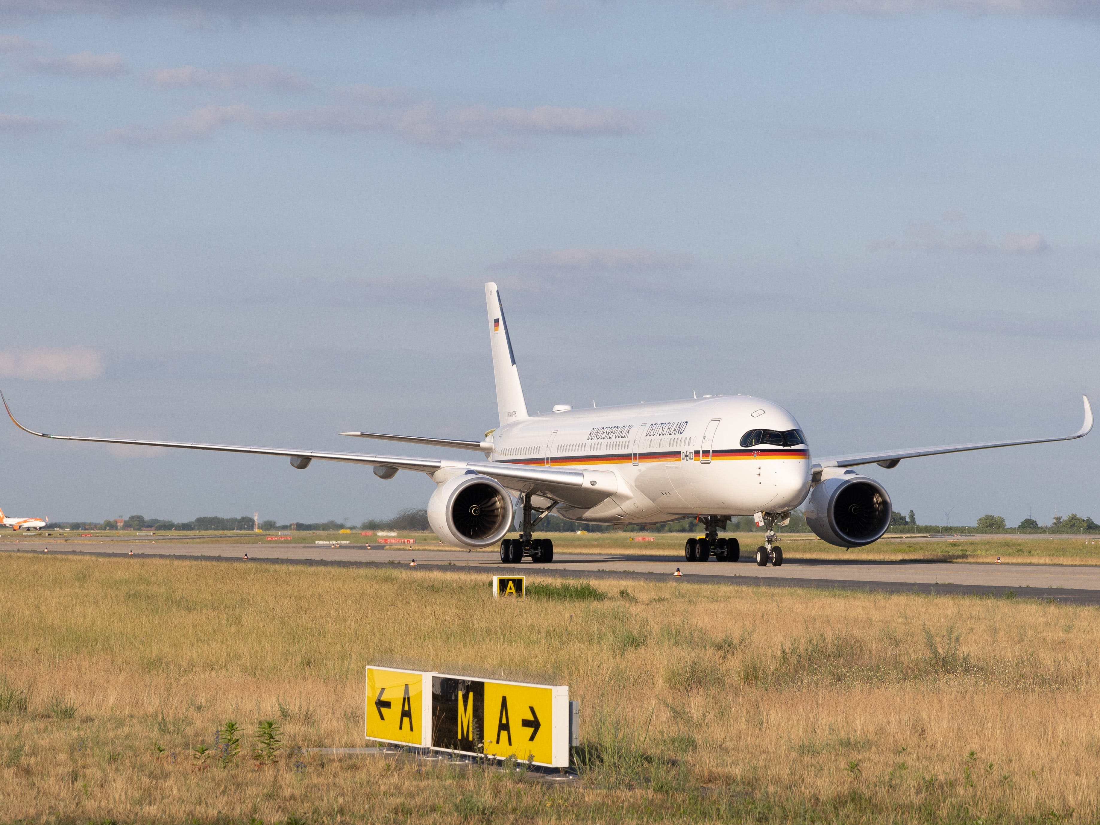 Germany received its third VIP Airbus A350 plane, which replaced the country's old fleet of unreliable A340s