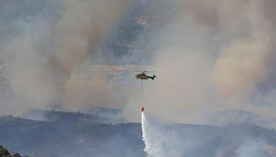 Declarado un incendio en la base militar de Cerro Muriano en Córdoba