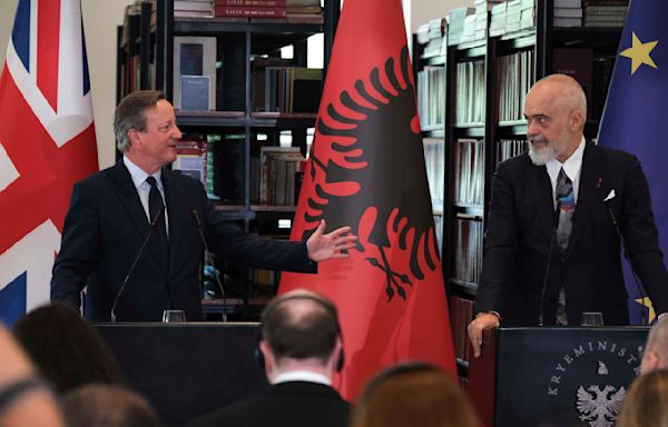 UK's Cameron praises progress in joint effort with Albania to stop illegal migration
