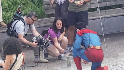 ‘Superman’ gets a furry co-star in Fourth of July shoot (photos)