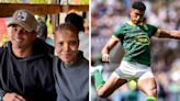 Proud mom! Springbok Sacha spends time with biggest fan