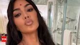 Kim Kardashian embraces red tika after attending Anant Ambani and Radhika Merchant's wedding | Hindi Movie News - Times of India