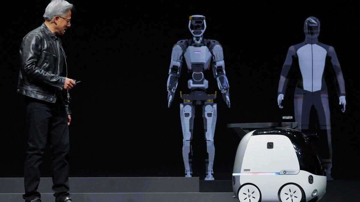 AI's 'next wave' is robots, Nvidia CEO Jensen Huang says