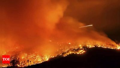 Thompson fire: Northern California burns in extreme heat as wildfire spreads, forcing mass evacuation - Times of India