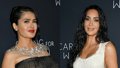 La divertida selfie de Salma Hayek y Kim Kardashian en la Semana de la Moda de Nueva York - La Opinión