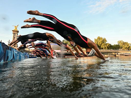 Marathon Swimming Held At Olympics Amid Concerns Over Seine