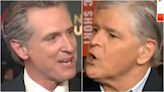 Sean Hannity Gets In Gavin Newsom's Face About Whether He'd Accept 2024 Nomination