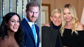 Meghan Markle and Prince Harry attended Ellen DeGeneres and Portia de Rossi's vow renewal, which Kris Jenner officiated