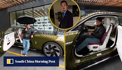 China Rolls-Royce seller lets man of modest means live the dream in car showroom, tells him ‘try hard to succeed’