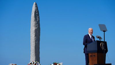 Biden makes veiled allusions to Trump in D-Day speech about democracy