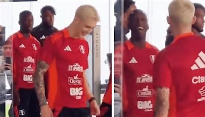 Advíncula 'trolea' a Sonne en pleno entrenamiento y el danés hace pasitos de salsa