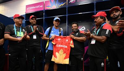Rahul Dravid Visits Team Canada's Dressing Room. Gesture Wins Internet - Watch | Cricket News