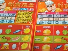 不是麟洋也「摘金」！新款刮刮樂刮3中1 「點食成金」頭獎200萬