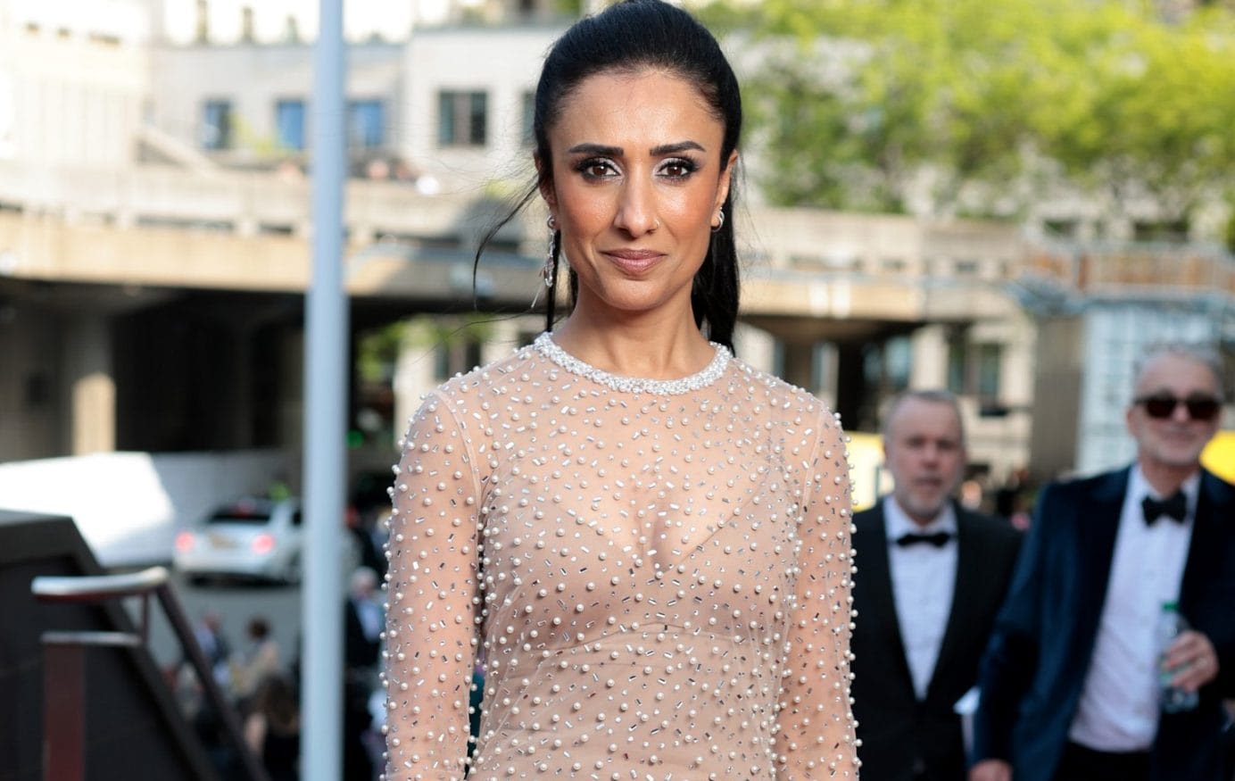 Anita Rani wows Baftas in ‘loving my life’ see-through dress