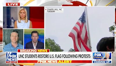 UNC Interim Chancellor praised for restoring American flag after protesters replaced it with Palestinian flag