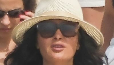 Salma Hayek, 57, looks chic with her husband in Spain