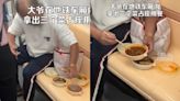 Video: Man eats 3-course meal with rice while riding Chinese subway