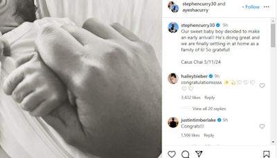 Ayesha and Stephen Curry welcome their fourth child into the world and reveal unique name