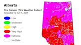 Alberta firefighters facing challenging conditions as heat wave sweeps Western Canada