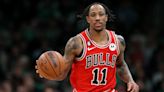 Bulls star DeMar DeRozan leaves loss to Celtics with quad injury after tripping on Al Horford