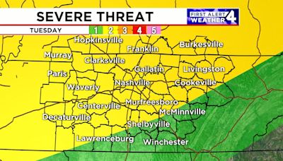 First Alert Forecast: Severe storms likely Tuesday and Wednesday