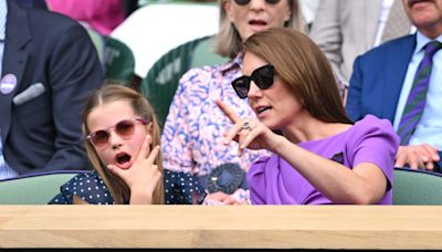 Princess Charlotte pulls hilarious faces as she enjoys girls' day out with Kate