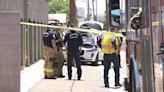 Waymo car crashes into pole in Phoenix