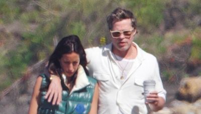 Brad Pitt and Girlfriend Ines De Ramon Make Waves on Rare Beach Date