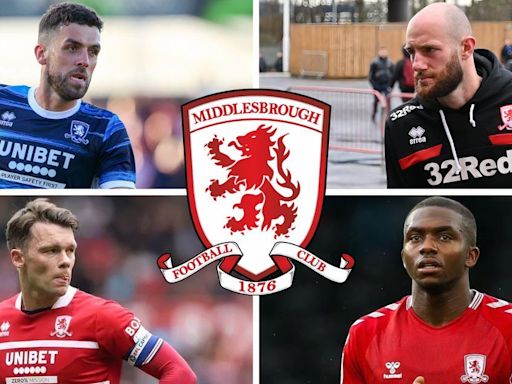 These 4 Middlesbrough FC players will exit the Riverside in 2025 if circumstances don't change