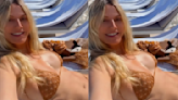 Hi There, Found a Cute Amazon Dupe for Heidi Klum's Gold swimsuit in Cannes